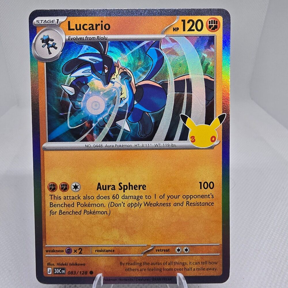Lucario #83 Pokemon 30th Celebration